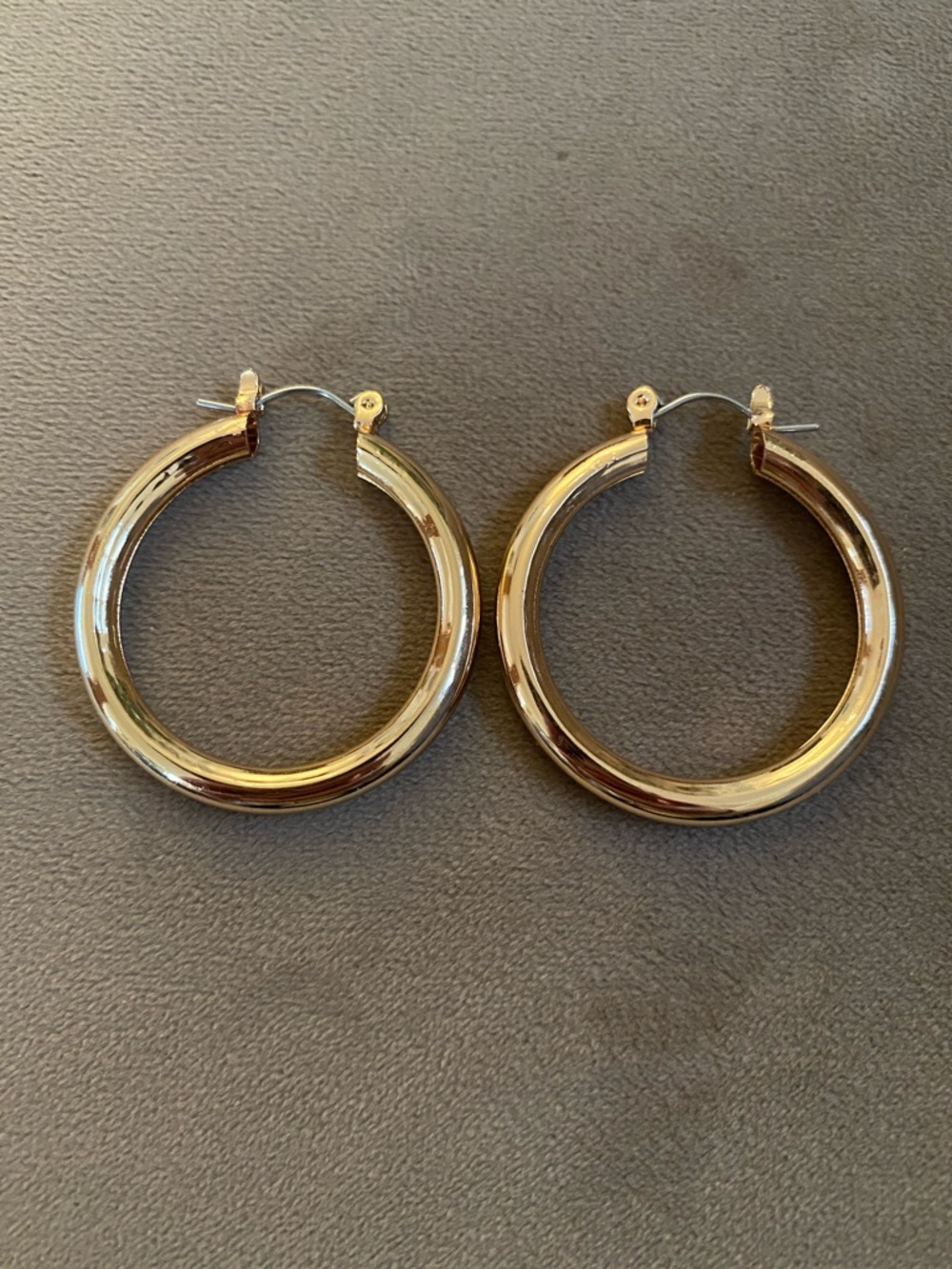 Gold Hoop Earrings NWOT